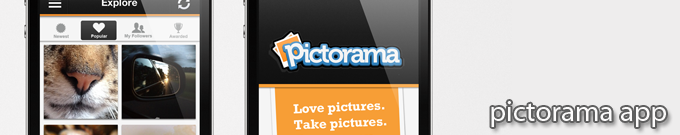 Pictorama App Screens